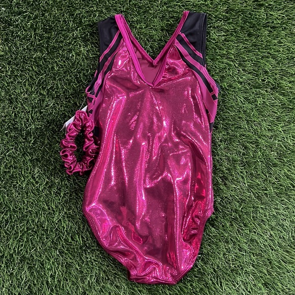 GK Gymnastics Leotard - Xcel Regionals championships - with matching scrunchie - Picture 6 of 6